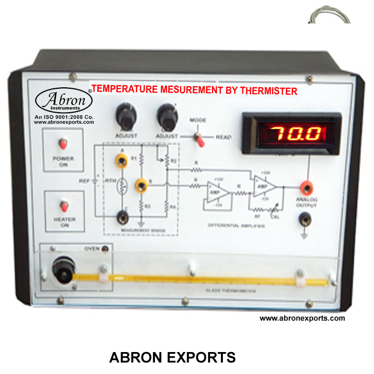 Measurement of Temperature By Thermistor circuit 1 Digi meters power supply AE-1302B